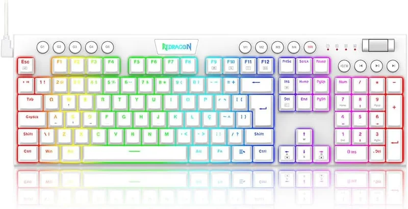 Teclado Mecânico Redragon Horus K619W-RGB
